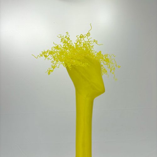 Lemon Coil. 2024. Plaster, resin, paint. 93x50x30 cm.jpeg