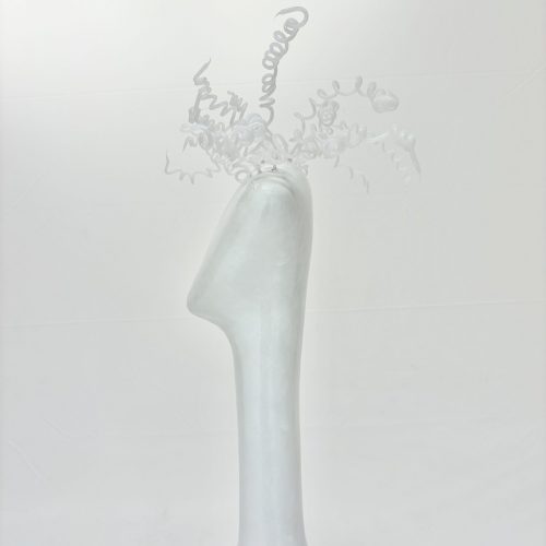 Pearl Coil. 2024. Plaster, resin, paint. 80x55x43 cm.jpeg